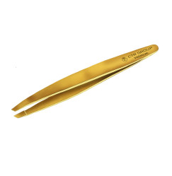 Eyebrow tweezers beveled CTR GROUP & KUCHMA NATALI / gold Premium