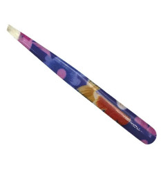 Eyebrow tweezers beveled KDS 1-3270 / color mix