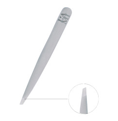 Eyebrow tweezers beveled Lami Lashes - metallic