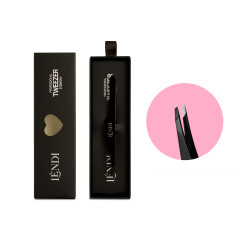 Lendi Angled Eyebrow Tweezers / Black Magic / Black (in a box)
