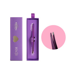 Lendi Angled Eyebrow Tweezers / Magical Glow / Purple (in a box)