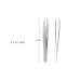 Eyebrow tweezers beveled sharp unbranded / metallic