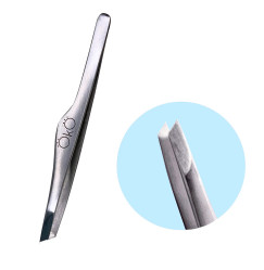 Eyebrow tweezers beveled (manual sharpening) OKO
