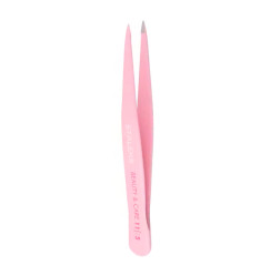 Pęseta do brwi STALEKS BEAUTY & CARE / 11 TYP 5 / różowa