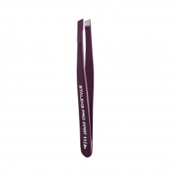 Пинцет для бровей STALEKS PRO EXPERT / 11 TYPE 3 / фиолетовый