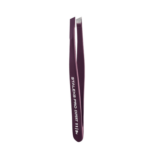 Eyebrow tweezers STALEKS PRO EXPERT / 11 TYPE 3 / purple
