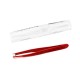 Eyebrow tweezers STALEKS PRO EXPERT / 11 TYPE 3 / red