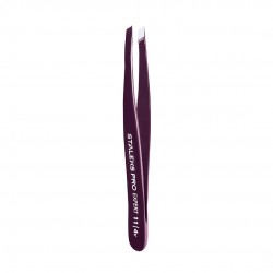 Пинцет для бровей STALEKS PRO EXPERT / 11 TYPE 4 / фиолетовый