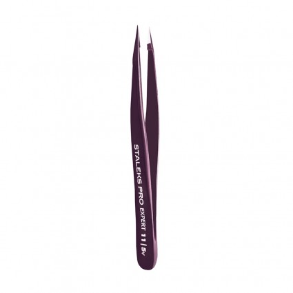 Eyebrow tweezers STALEKS PRO EXPERT / 11 TYPE 5 / purple