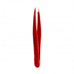 Пінцет для брів STALEKS PRO EXPERT / 11 TYPE 5 / червоний