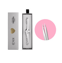Eyebrow tweezers POINT Lendi / Moonlight Silver Point / silver (in a box)