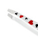 Eyebrow tweezers Tweezerman / Disney's Mickey Mouse & Minnie Mouse / white with heart standard