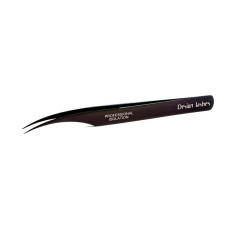 Eyelash extension tweezers Design Lashes / straight dolphin / black