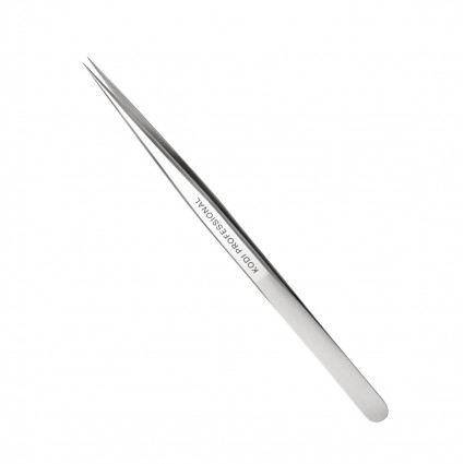 Tweezers for eyelash extensions Kodi / K11 straight (silver color)