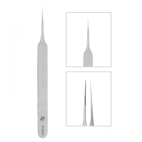 Pęseta do rzęs Staleks Staleks EXPERT 40/10 (prosta)