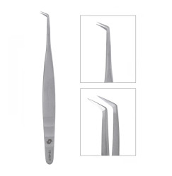 Pęseta do rzęs Staleks Staleks EXPERT 40/2 (w kształcie litery L, 70')