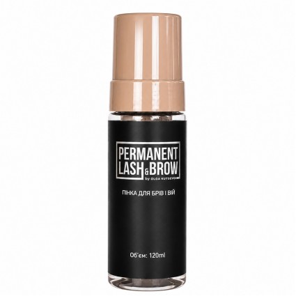 Пінка для брів та вій Permanent Lash&Brow, 120 мл | серія КАРАМЕЛЬ