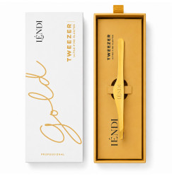 Lendi slanted eyebrow tweezers - ULTRA TWEEZER - Gold