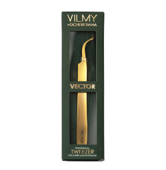 Пинцет для наращивания нижних ресниц VILMY x OCHERETIANA - VECTOR 