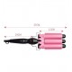 Плойка для волос на 3 волны 25 мм - Hair Curler M-11, черная