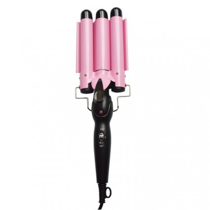 Hair Curler M-11 3-Wave Hair Curler, 25mm, Pink