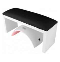 Manicure armrest / BLACK with white legs