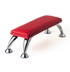 Armrest-stand for manicure ECO STAND / red on metal legs / MAXI / MARKOUT