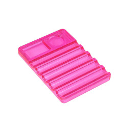 Drying brush holder / flat hot pink