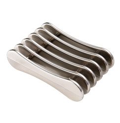 Brush Drying Stand (Battery Shape) / Glossy Silver