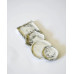 Stand planter flat round medium 10.5 cm / gray marble