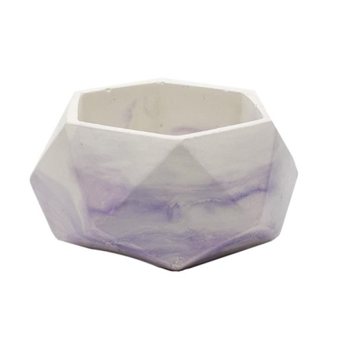 Ruby / purple marble planter stand
