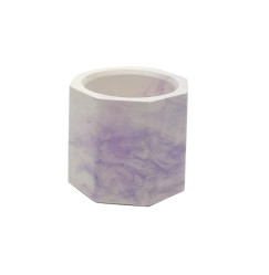 Stand planter glass mini / purple marble