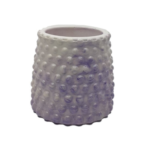 Stand planter glass balls / purple marble
