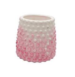 Stand planter glass balls / pink marble