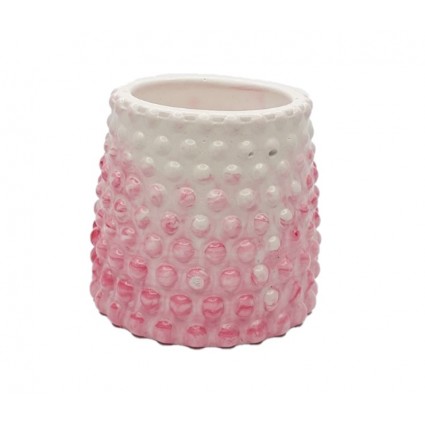 Stand planter glass balls / pink marble
