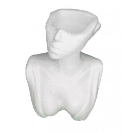 Stand planter vase female body / white