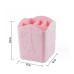 Square stand for brushes, nail files in Provence style / pink