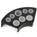 Rounded plastic stand for tattoo ink small / black