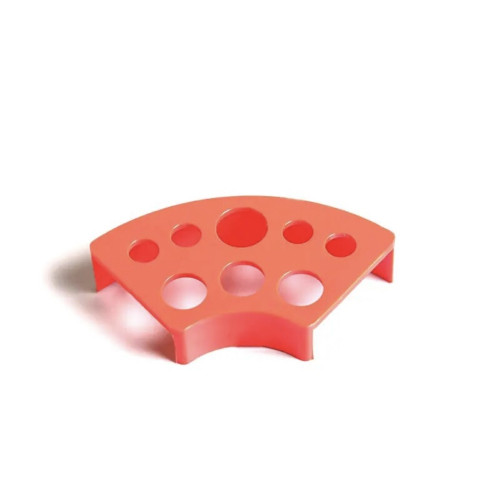 Plastic rounded stand for tattoo ink small / red