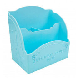 Brush holder for 3 sections "Paris", blue wide