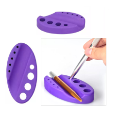 Silicone holder for capsules, pigments, inks / purple