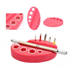 Silicone stand for capsules, pigments, inks / red