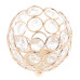 Brush stand with decorative stone / sphere shape GOLD