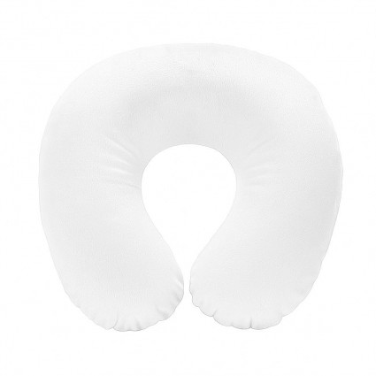 U-shaped cushion for eyelash extensions and cosmetologists - velvet, white