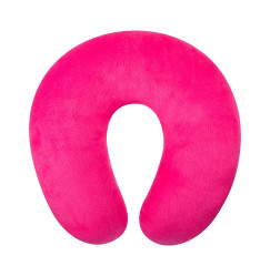 Pillow for eyelash extensions and cosmetologists U-shaped / velvet, raspberry