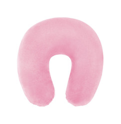Pillow for eyelash extensions and cosmetologists, U-shaped / velvet, pink