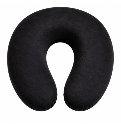 U-shaped eyelash extension and beauty pillow | velvet | black