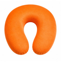 U-shaped eyelash extension and beauty pillow | velvet | orange