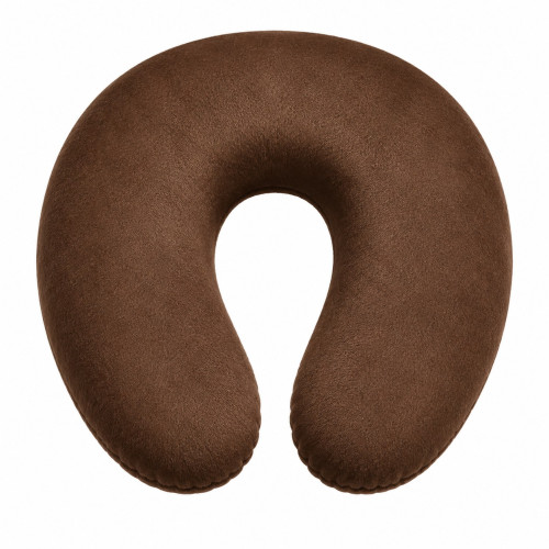 U-shaped eyelash extension and beauty pillow | velvet | dark brown