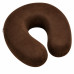U-shaped eyelash extension and beauty pillow | velvet | dark brown